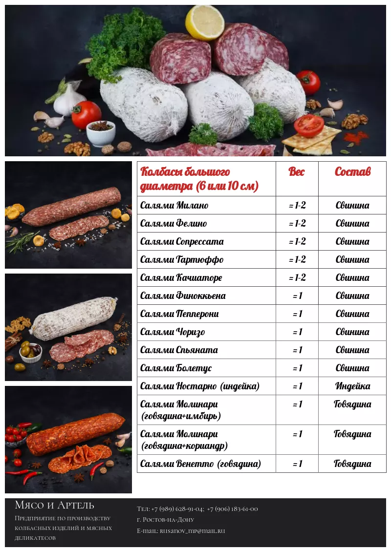 колбасы и мясные деликатесы европа оптом в Краснодаре 3